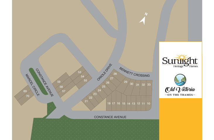 New Homes Old Victoria on the Thames - Community Map